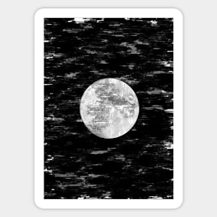 Full Moon Abstract Sketch Center. For Moon Lovers. Sticker